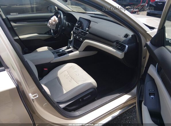 1HGCV1F52LA007605 2020 HONDA ACCORD Gold Front interior view