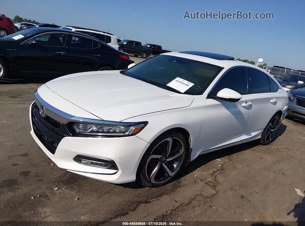 1HGCV1F52LA131017 2020 HONDA ACCORD White Przód lewy