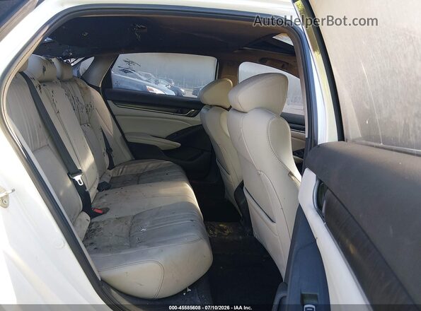 1HGCV1F52LA131017 2020 HONDA ACCORD White Widok naklejki z numerem VIN