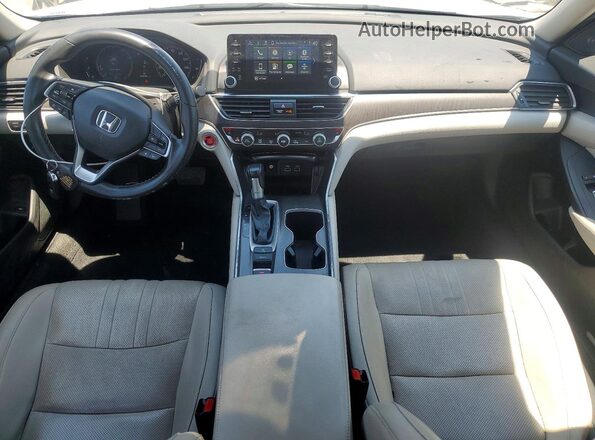 1HGCV1F52MA044316 2021 HONDA ACCORD White Առջևի վահանակի տեսք