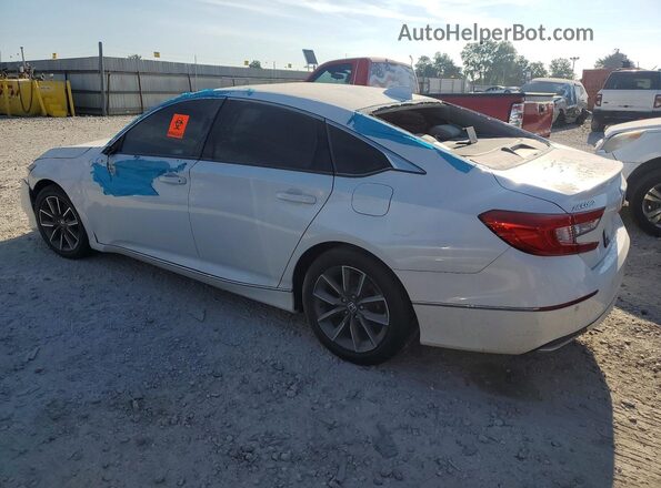 1HGCV1F52MA059768 2021 HONDA ACCORD White Հետևի ձախ