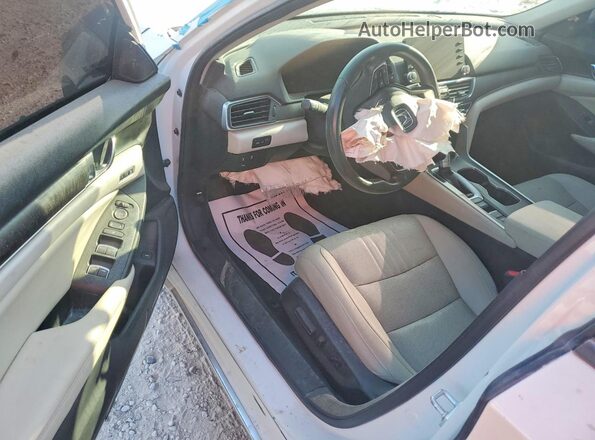 1HGCV1F52MA059768 2021 HONDA ACCORD White Առջևի վահանակի տեսք