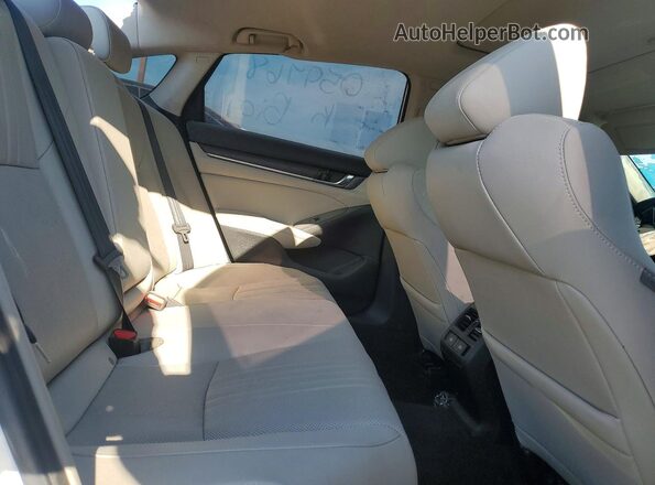 1HGCV1F52MA059768 2021 HONDA ACCORD White Հետևի նստատեղերի տեսք