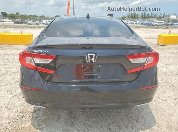 1HGCV1F53JA050931 2018 HONDA ACCORD Black Vista trasera