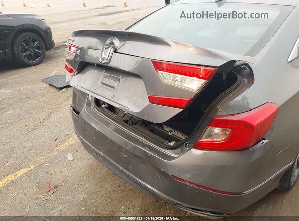 1HGCV1F53JA224044 2018 HONDA ACCORD Серый Вид спереди