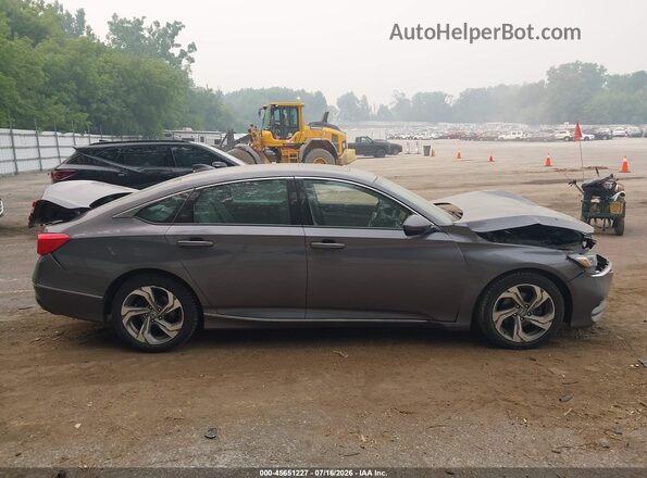 1HGCV1F53JA224044 2018 HONDA ACCORD Серый Вид задней части салона