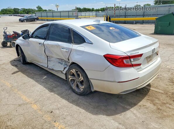 1HGCV1F53KA023844 2019 HONDA ACCORD White Trasero izquierdo