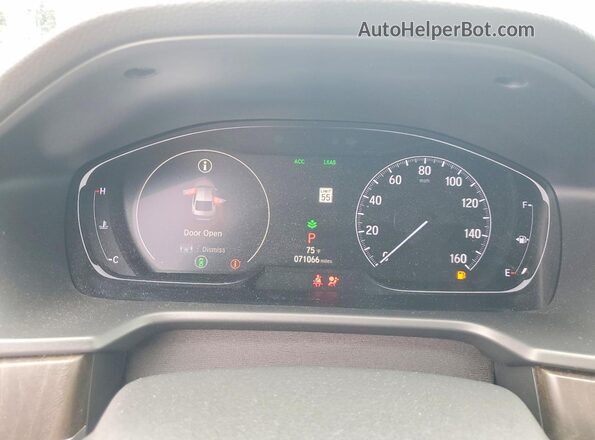 1HGCV1F53LA101878 2020 HONDA ACCORD Blue Instrument cluster view