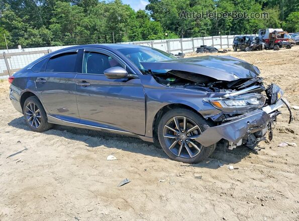 1HGCV1F53MA091595 2021 HONDA ACCORD Gray Առջևի աջ