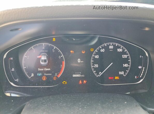 1HGCV1F53MA091595 2021 HONDA ACCORD Gray Սարքավորումների վահանակի տեսք