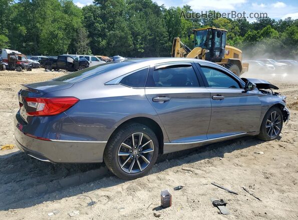 1HGCV1F53MA091595 2021 HONDA ACCORD Gray Հետևի աջ