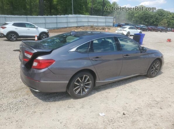 1HGCV1F53NA055455 2022 HONDA ACCORD Gray Trasero derecho