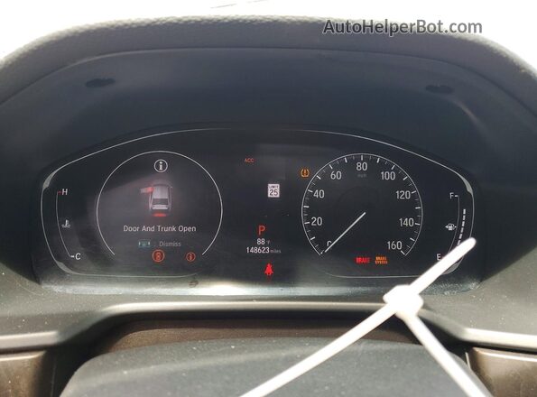 1HGCV1F54JA017436 2018 HONDA ACCORD Gray Սարքավորումների վահանակի տեսք