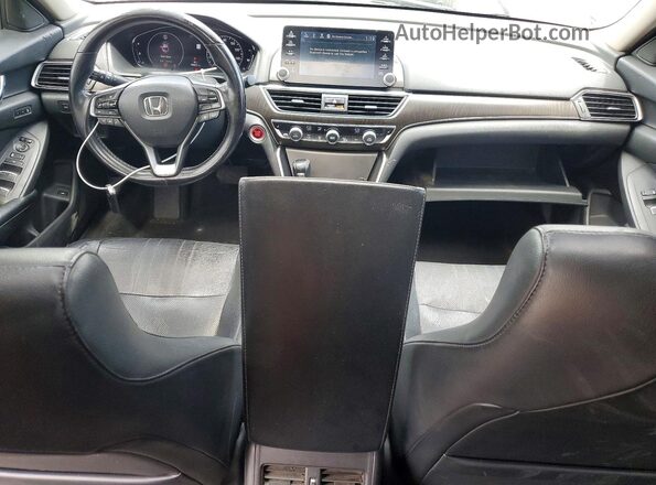 1HGCV1F54JA017436 2018 HONDA ACCORD Gray Առջևի վահանակի տեսք