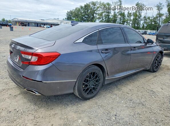 1HGCV1F54JA017436 2018 HONDA ACCORD Gray Հետևի աջ