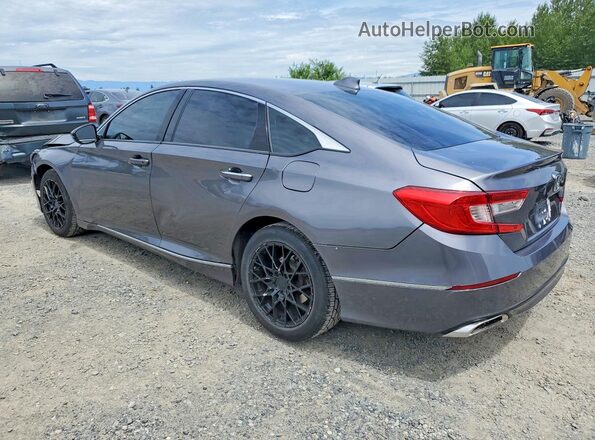 1HGCV1F54JA017436 2018 HONDA ACCORD Gray Հետևի ձախ