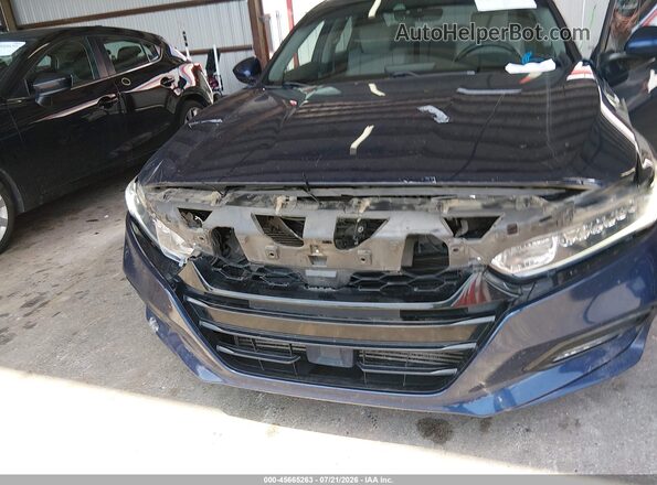 1HGCV1F54JA089866 2018 HONDA ACCORD Синий Вид спереди