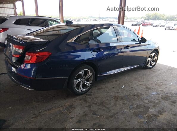 1HGCV1F54JA089866 2018 HONDA ACCORD Синий Задняя правая четверть