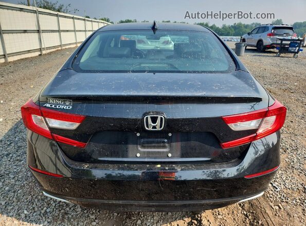 1HGCV1F54JA137432 2018 HONDA ACCORD Черный Вид сзади