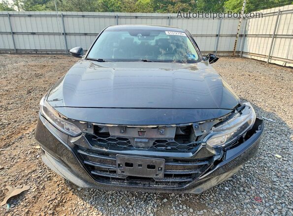 1HGCV1F54JA137432 2018 HONDA ACCORD Черный Вид спереди