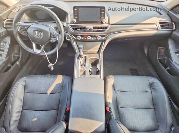 1HGCV1F54JA137432 2018 HONDA ACCORD Черный Вид панели приборов
