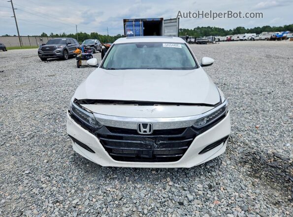 1HGCV1F54JA208855 2018 HONDA ACCORD White Widok z przodu