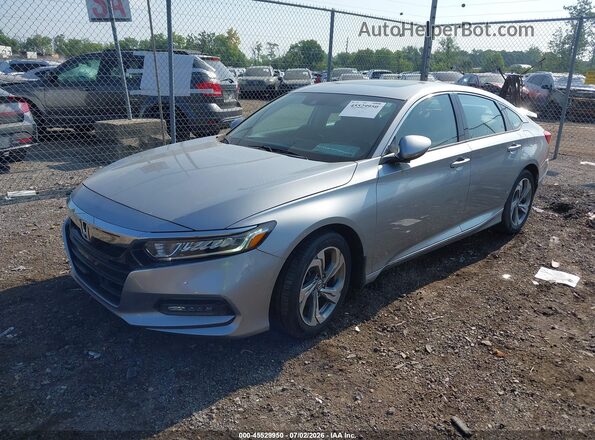 1HGCV1F54KA076200 2019 HONDA ACCORD Silver Առջևի ձախ երեք քառորդ տեսարան