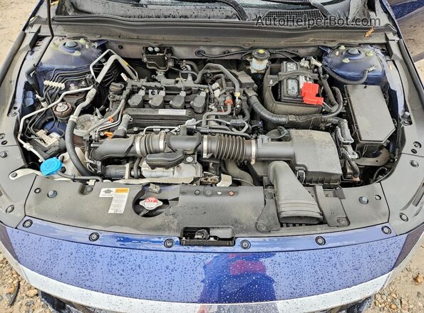 1HGCV1F54LA065103 2020 HONDA ACCORD Blue Սալոնի հետևի տեսք
