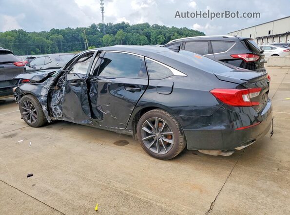 1HGCV1F54MA006652 2021 HONDA ACCORD Black Rear left