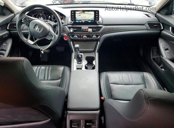 1HGCV1F54MA046553 2021 HONDA ACCORD Black Առջևի վահանակի տեսք