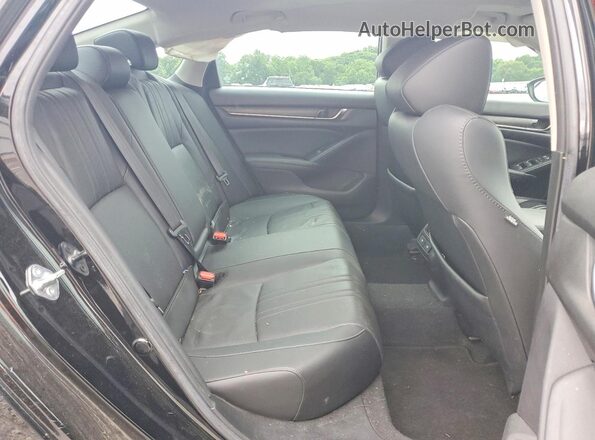 1HGCV1F54MA046553 2021 HONDA ACCORD Black Հետևի նստատեղերի տեսք