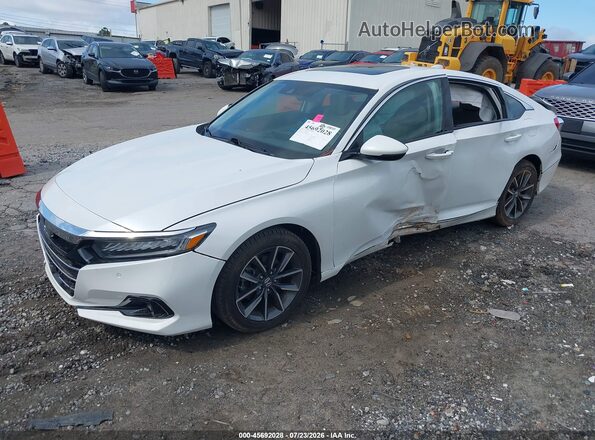 1HGCV1F54MA088012 2021 HONDA ACCORD White Front view