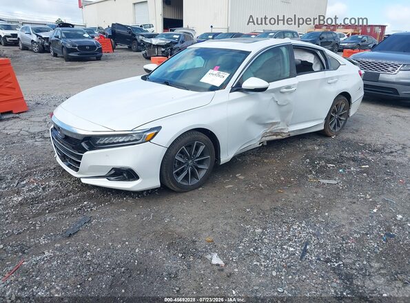 1HGCV1F54MA088012 2021 HONDA ACCORD White Front left