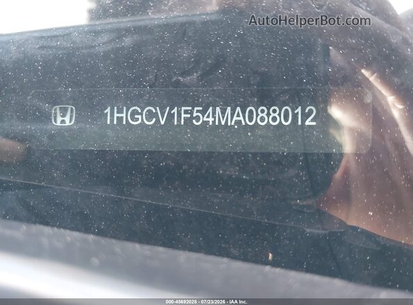 1HGCV1F54MA088012 2021 HONDA ACCORD White Engine compartment view