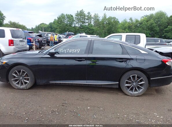 1HGCV1F54MA092268 2021 HONDA ACCORD Black Панорамний вид салону 360°