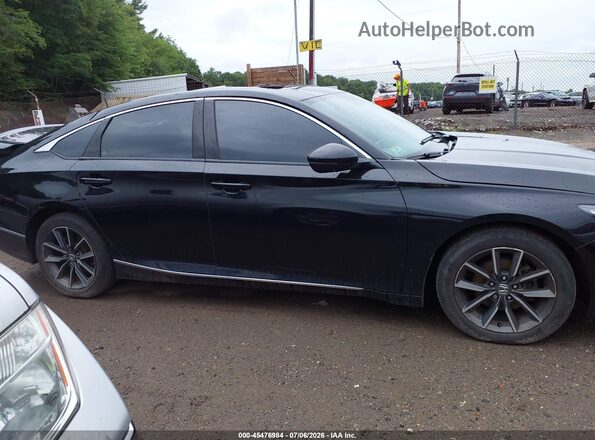 1HGCV1F54MA092268 2021 HONDA ACCORD Black Вид задньої частини салону