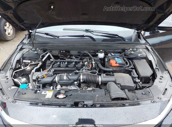 1HGCV1F54MA092268 2021 HONDA ACCORD Black Вид ззаду