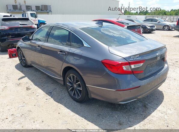1HGCV1F54MA117072 2021 HONDA ACCORD Gray Rear left