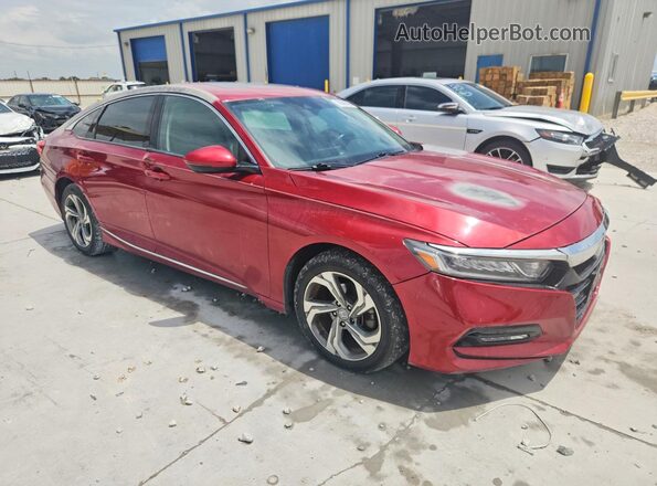 1HGCV1F55KA071247 2019 HONDA ACCORD Red Delantero derecho