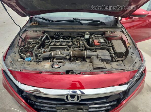1HGCV1F55KA071247 2019 HONDA ACCORD Red Vista interior trasera