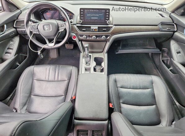 1HGCV1F55KA090056 2019 HONDA ACCORD Black Вид панелі приладів