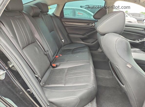 1HGCV1F55KA090056 2019 HONDA ACCORD Black Вид задніх сидінь