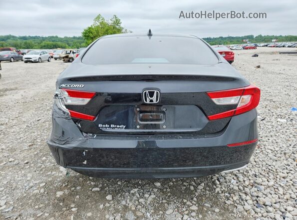 1HGCV1F55KA090056 2019 HONDA ACCORD Black Вид ззаду