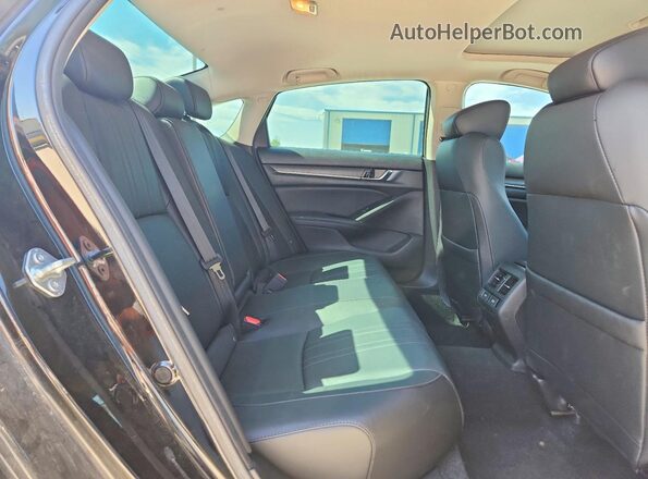 1HGCV1F55MA050451 2021 HONDA ACCORD Черный Вид задних сидений