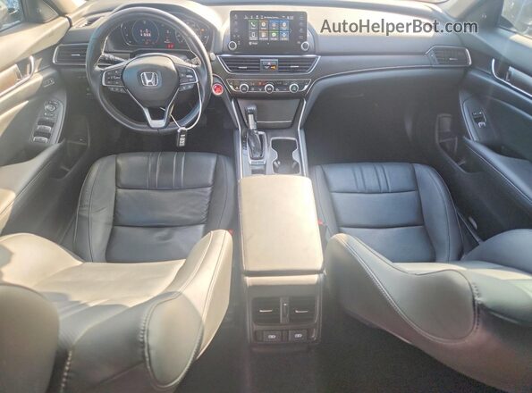 1HGCV1F55MA050451 2021 HONDA ACCORD Черный Вид панели приборов