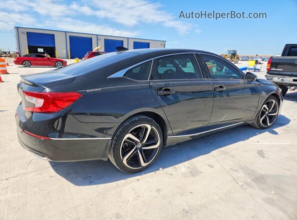 1HGCV1F55MA050451 2021 HONDA ACCORD Черный Задняя правая четверть