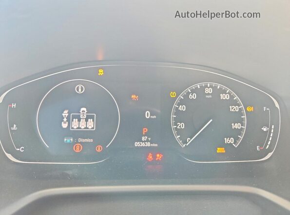 1HGCV1F55MA050451 2021 HONDA ACCORD Черный Вид щитка приборов