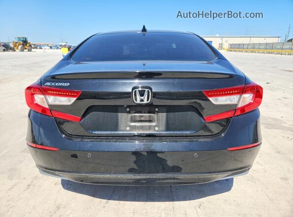 1HGCV1F55MA050451 2021 HONDA ACCORD Черный Вид сзади