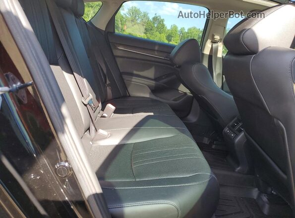1HGCV1F55NA054095 2022 HONDA ACCORD Black Widok tylnych siedzeń