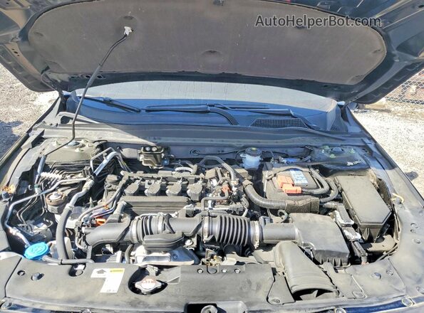 1HGCV1F55NA054095 2022 HONDA ACCORD Black Widok wnętrza z tyłu